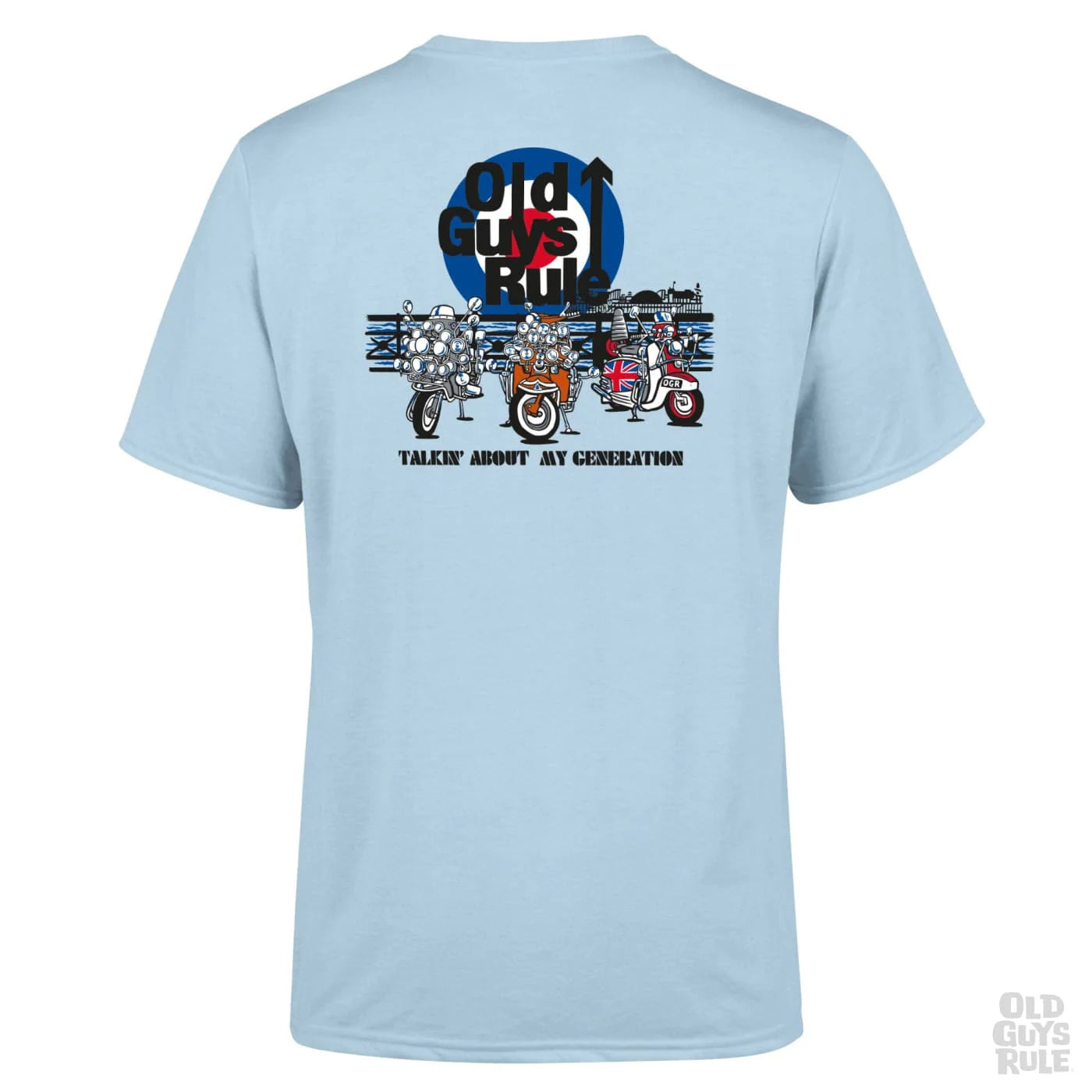 OLD GUYS RULE 'TALKIN ABOUT MY GENERATION' T-SHIRT - LIGHT BLUE