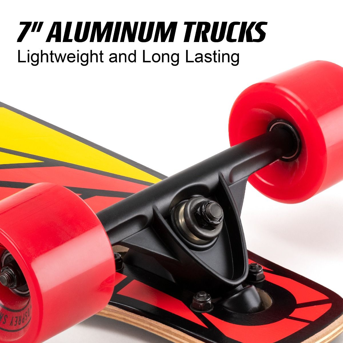 OSPREY 39" LONGBOARD SKATEBOARD TWIN TIP - SHAPES