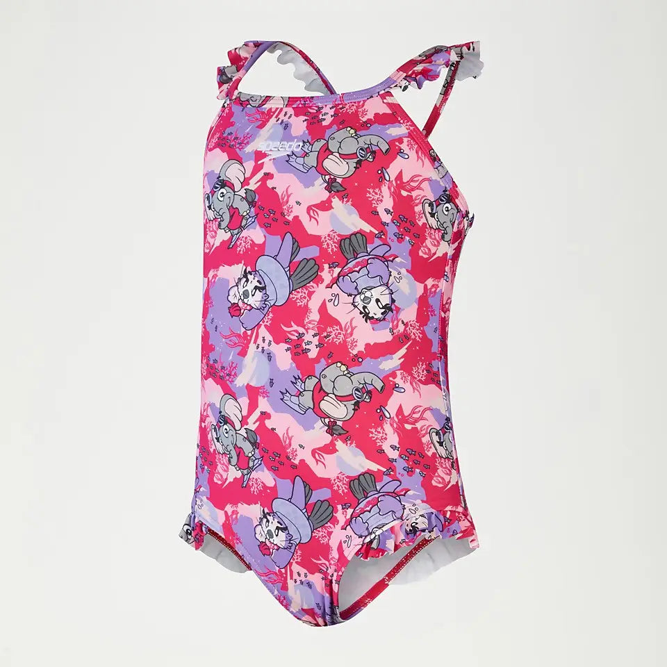 SPEEDO LTS DIGI FRILL INFANT SWIMSUIT