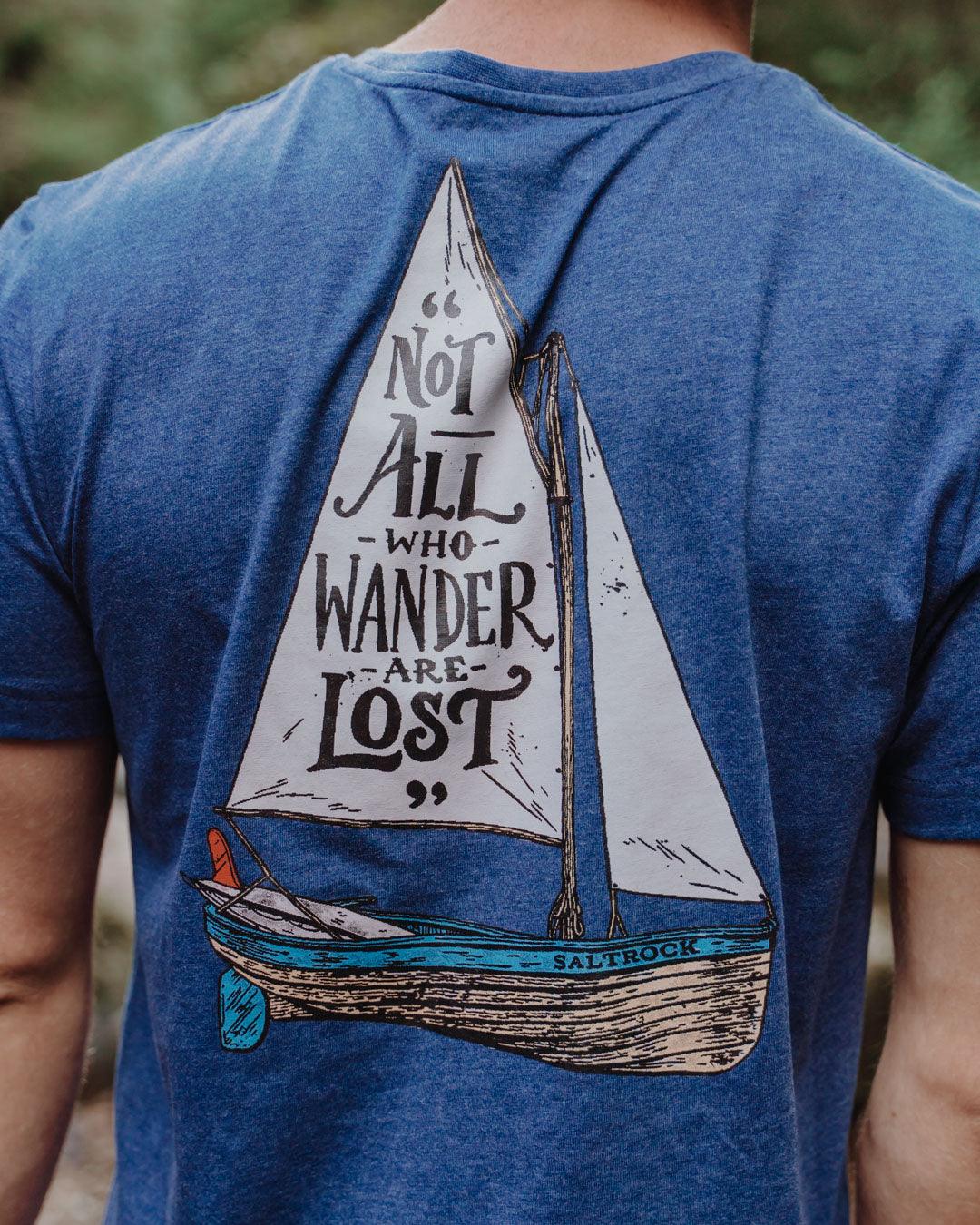 SALTROCK 'LOST SHIPS' MENS T-SHIRT - NAVY