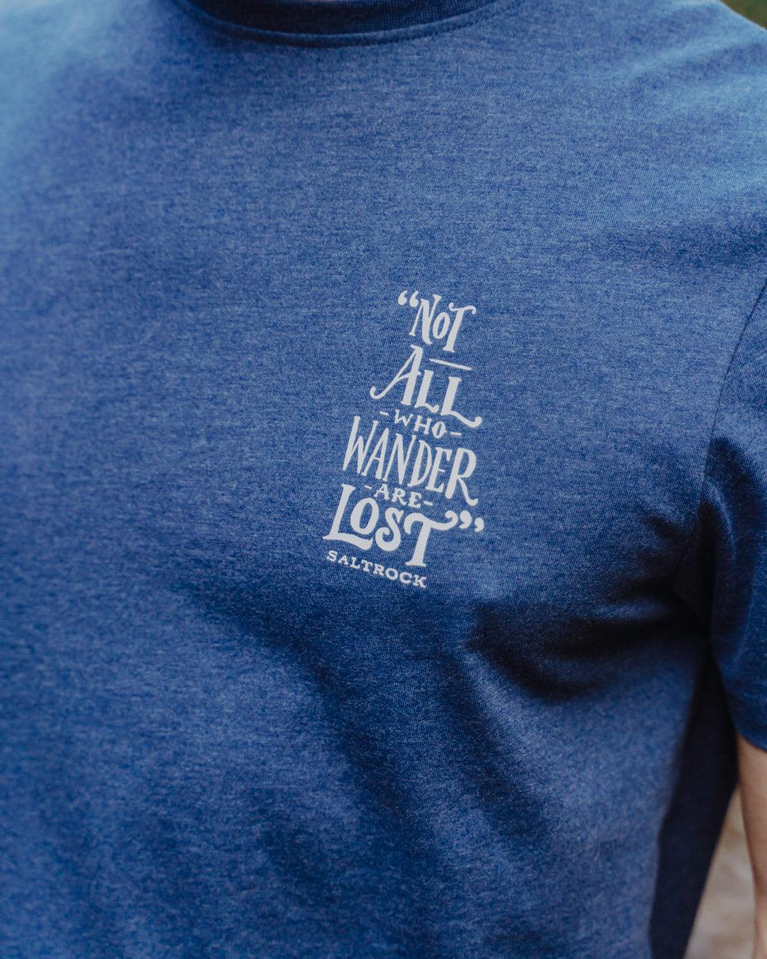 SALTROCK 'LOST SHIPS' MENS T-SHIRT - NAVY