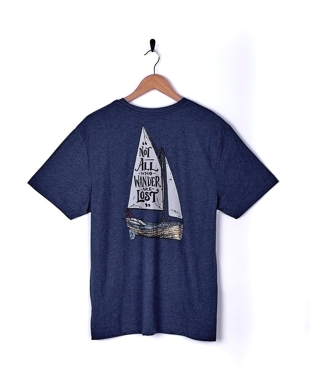 SALTROCK 'LOST SHIPS' MENS T-SHIRT - NAVY