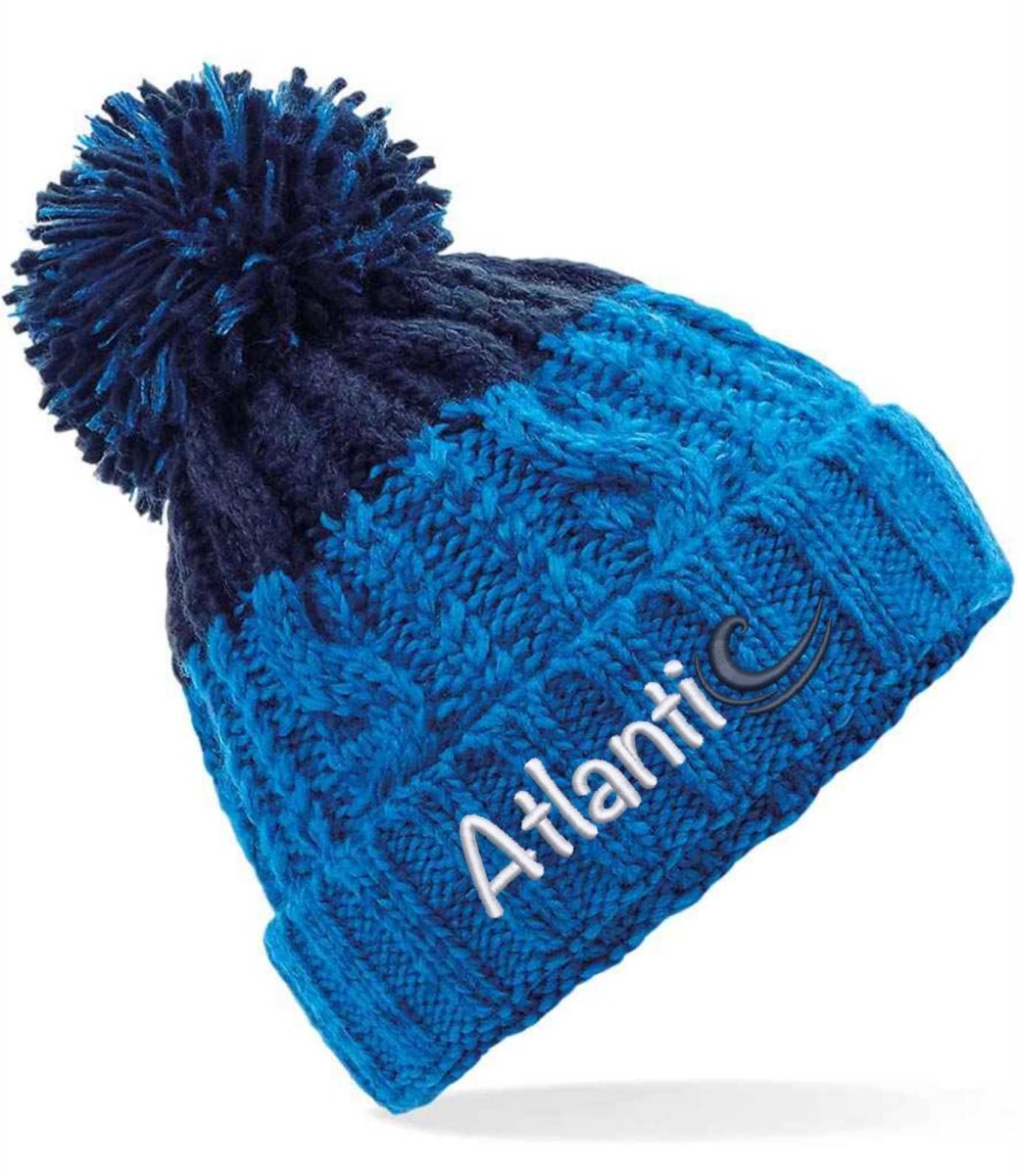 ATLANTIC 'APRES' CHUNKY KNIT BEANIE - AZURE/NAVY