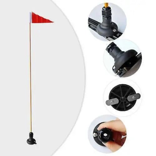 ATLANTIC KAYAKS SAFETY FLAG WITH UNIVERSAL MOUNT - Atlantic Kayaks & Leisure