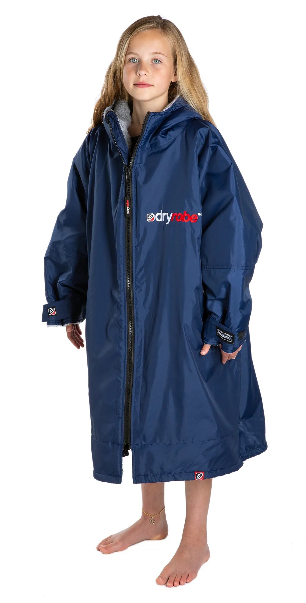 Dryrobe® ADVANCE KIDS LONG SLEEVE - Navy/Grey - Atlantic Kayaks & Leisure