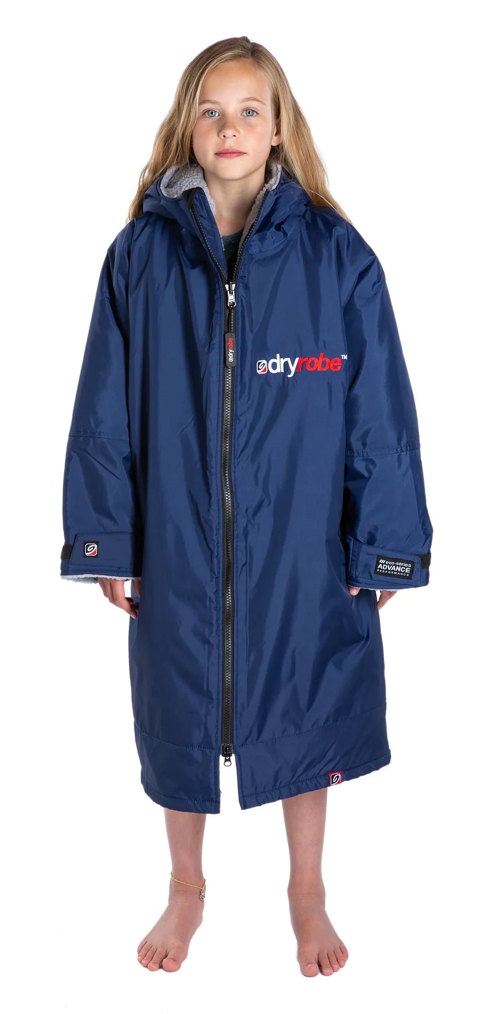 Dryrobe® ADVANCE KIDS LONG SLEEVE - Navy/Grey - Atlantic Kayaks & Leisure