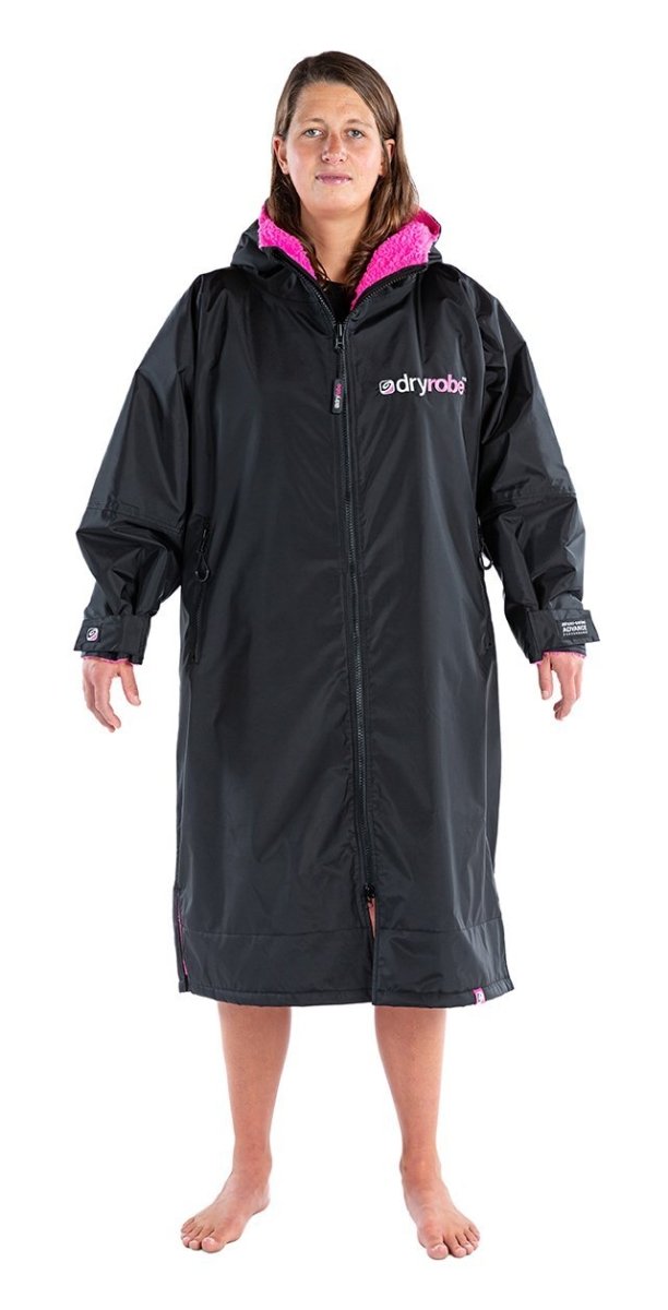 dryrobe® ADVANCE LONG SLEEVE - BLACK/PINK