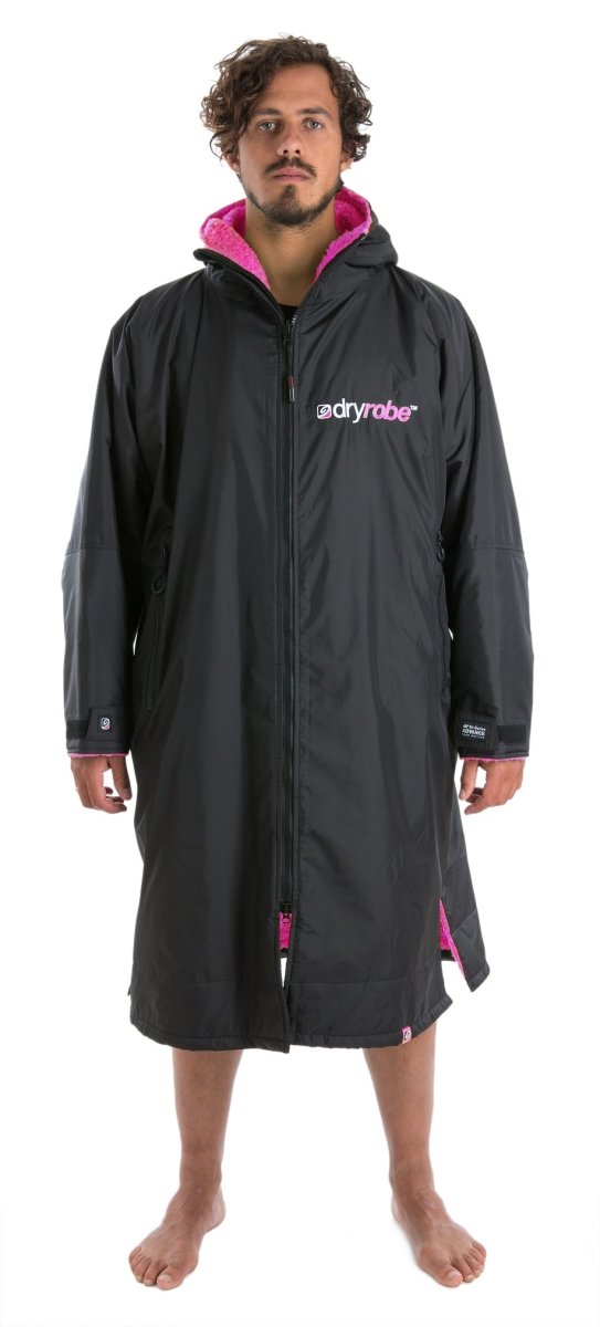 dryrobe® ADVANCE LONG SLEEVE - BLACK/PINK