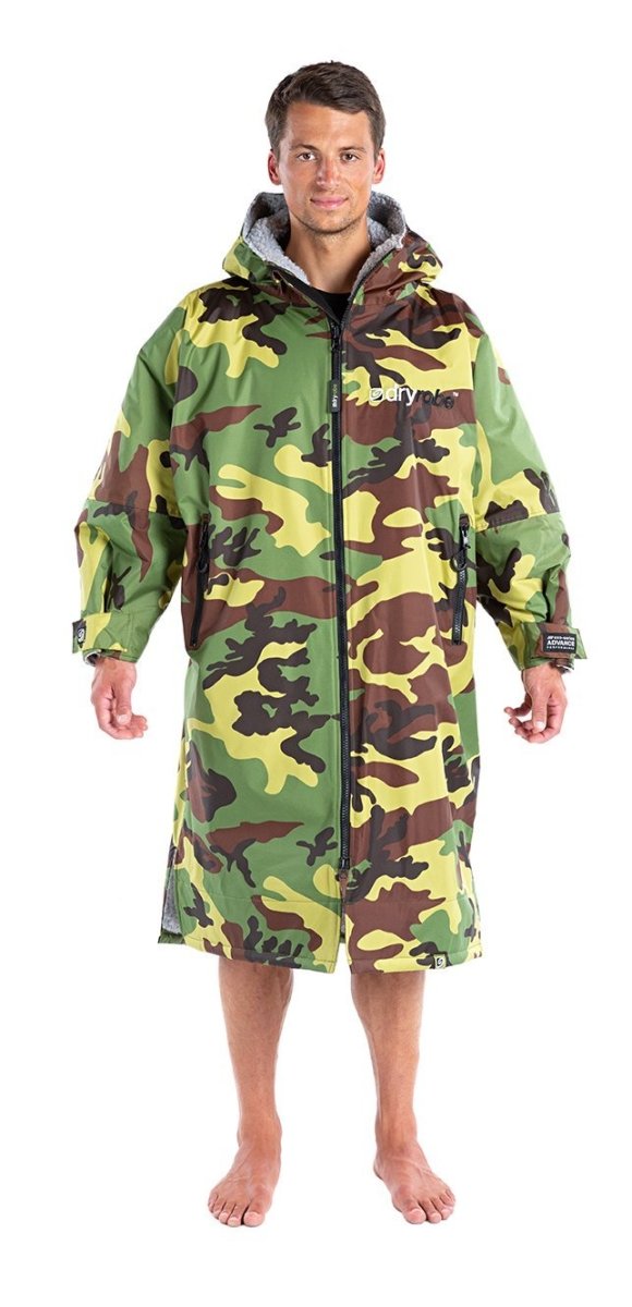 dryrobe® ADVANCE LONG SLEEVE - CAMO / GREY
