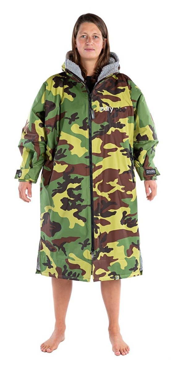 dryrobe® ADVANCE LONG SLEEVE - CAMO / GREY