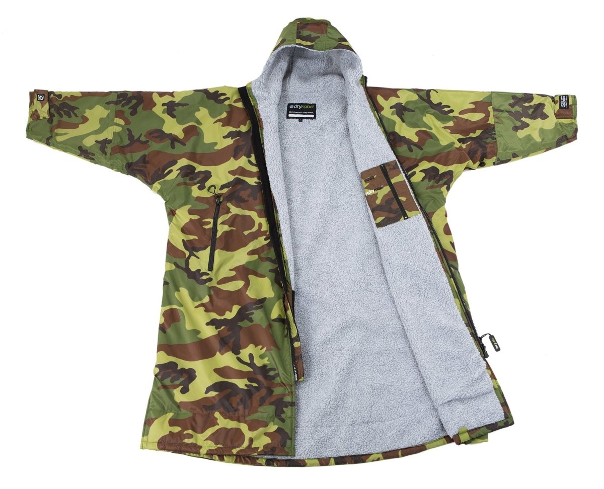 dryrobe® ADVANCE LONG SLEEVE - CAMO / GREY