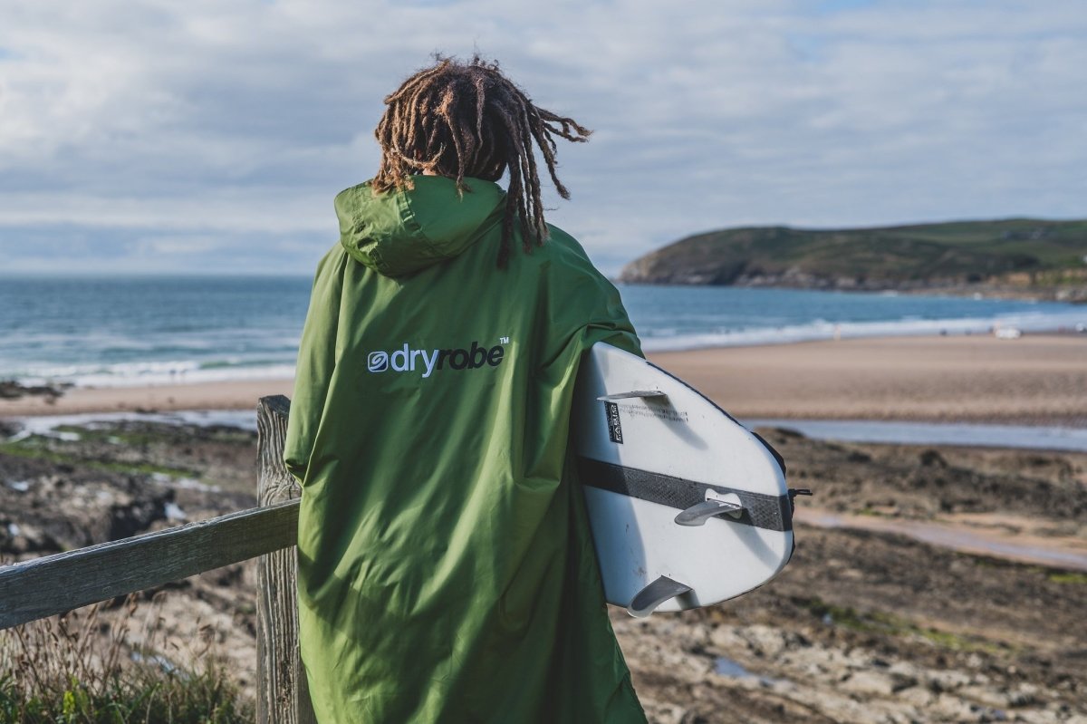 dryrobe® ADVANCE LONG SLEEVE - FOREST GREEN / BLACK