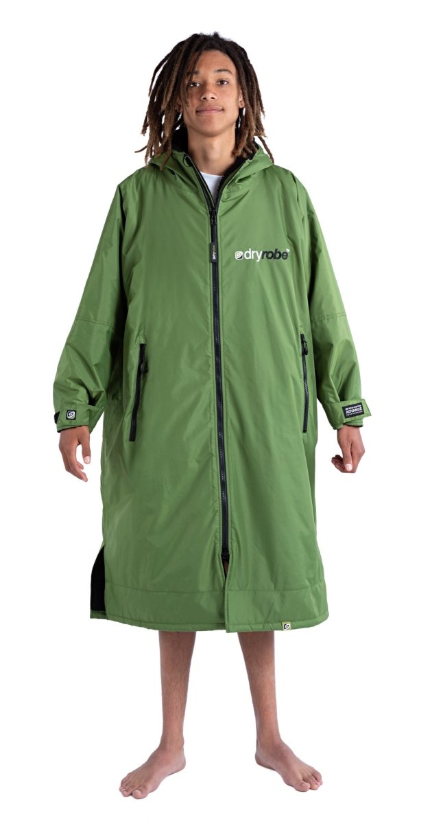 dryrobe® ADVANCE LONG SLEEVE - FOREST GREEN / BLACK