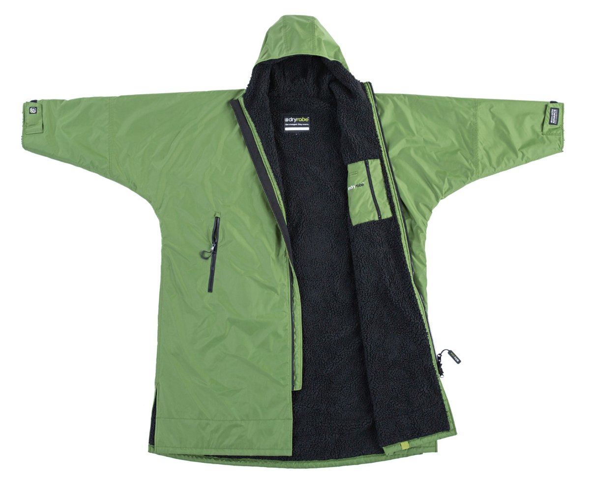 dryrobe® ADVANCE LONG SLEEVE - FOREST GREEN / BLACK