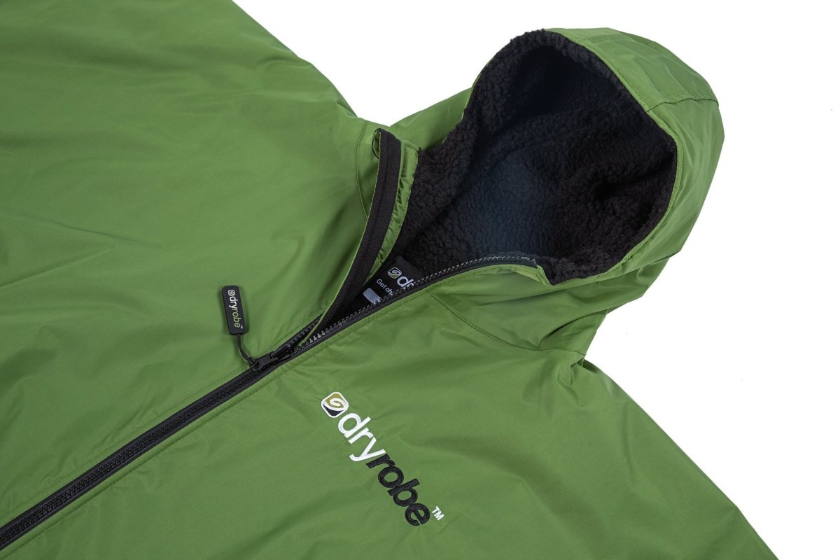 dryrobe® ADVANCE LONG SLEEVE - FOREST GREEN / BLACK