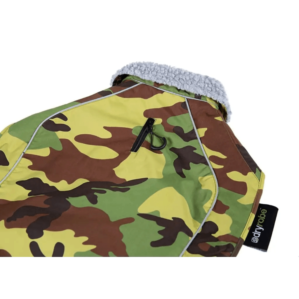 dryrobe® dog - WATERPROOF DOG COAT - CAMO/GREY - Atlantic Kayaks & Leisure