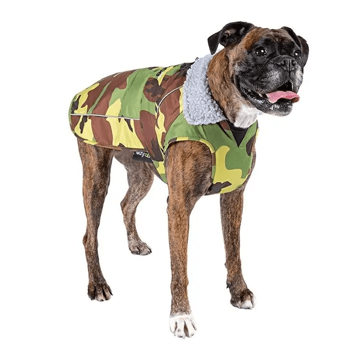 dryrobe® dog - WATERPROOF DOG COAT - CAMO/GREY - Atlantic Kayaks & Leisure