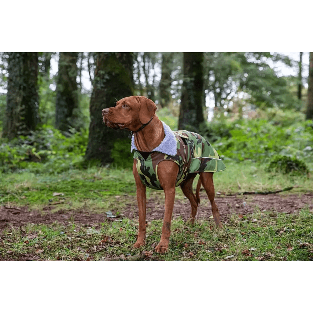 dryrobe® dog - WATERPROOF DOG COAT - CAMO/GREY - Atlantic Kayaks & Leisure