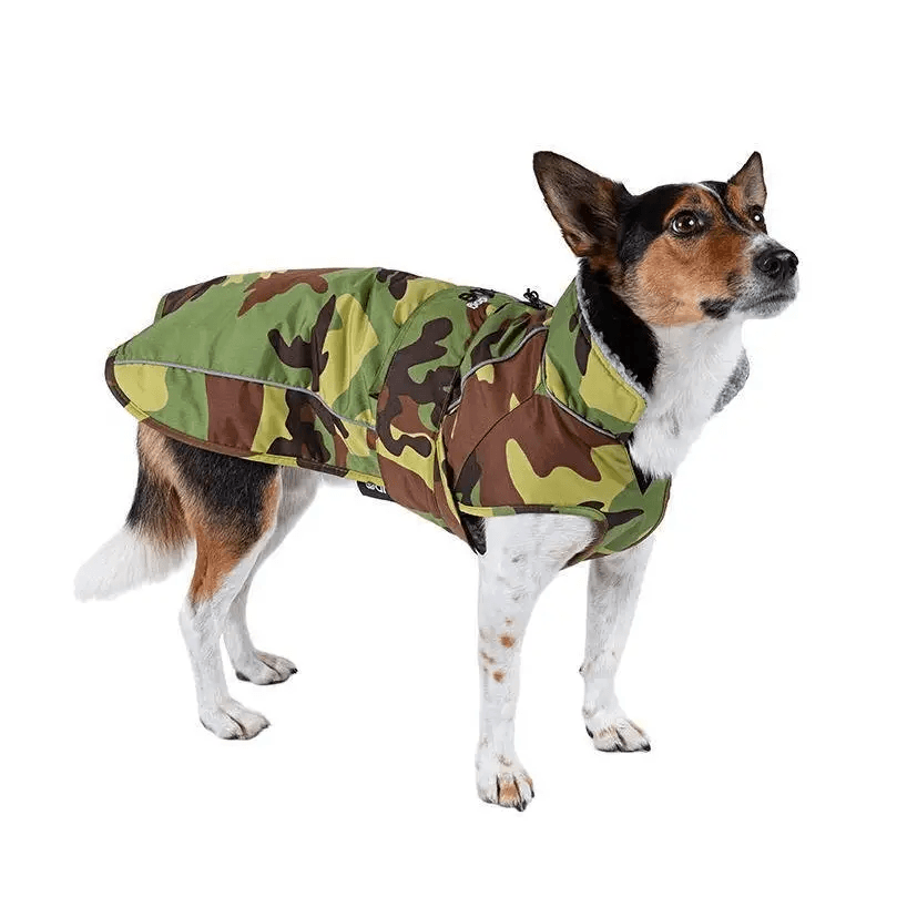 dryrobe® dog - WATERPROOF DOG COAT - CAMO/GREY - Atlantic Kayaks & Leisure