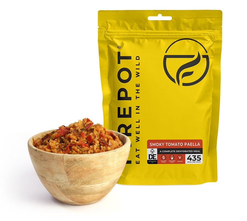 FIREPOT SMOKY TOMATO PAELLA 435KCAL - Atlantic Kayaks & Leisure