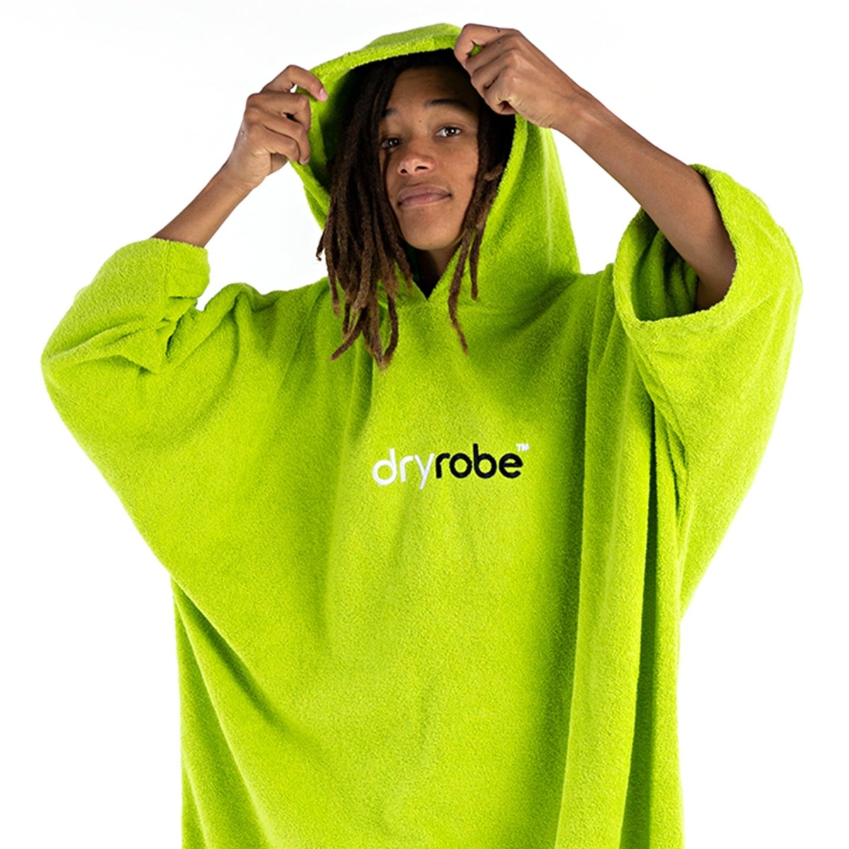 Kids Organic Towel dryrobe® - Lime