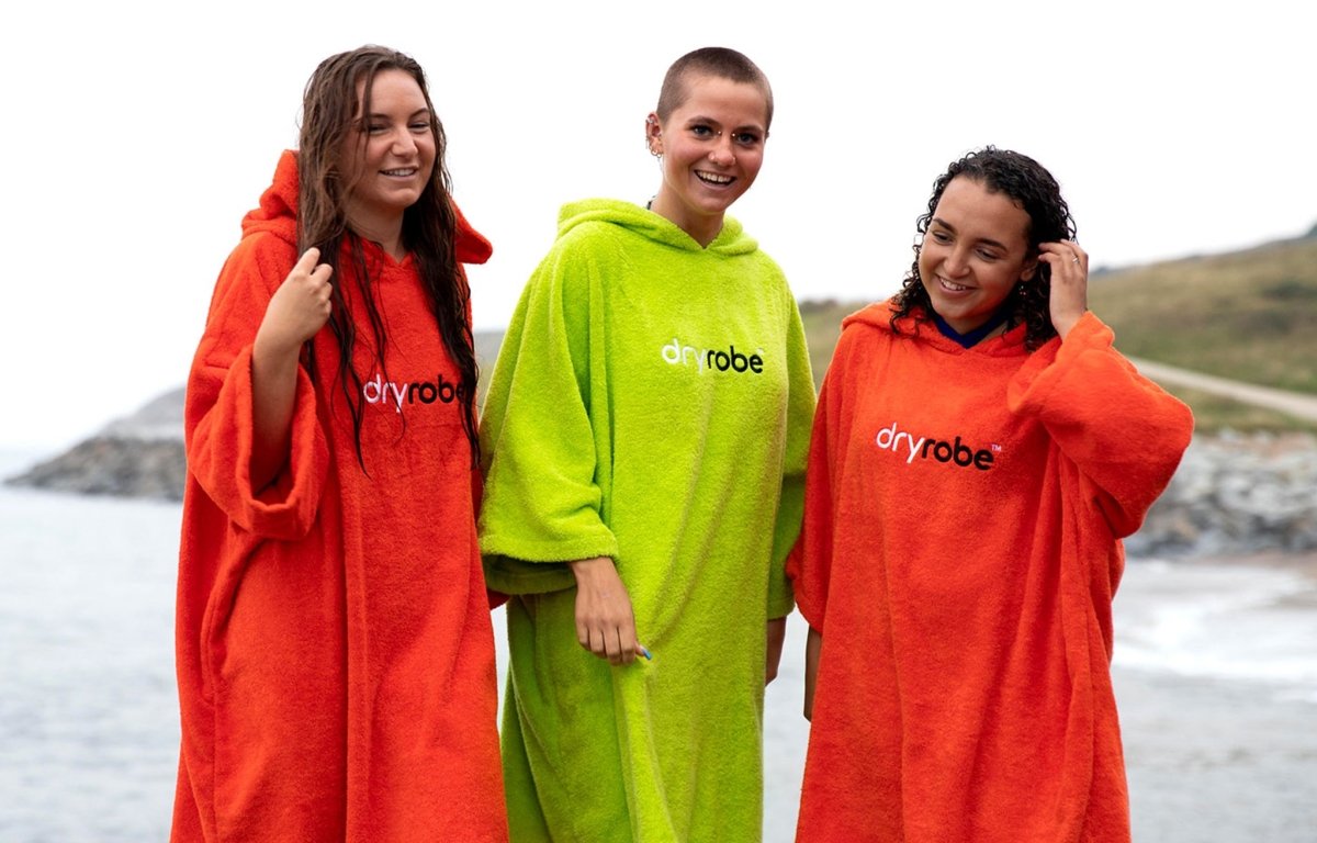 Kids Organic Towel dryrobe® - Lime