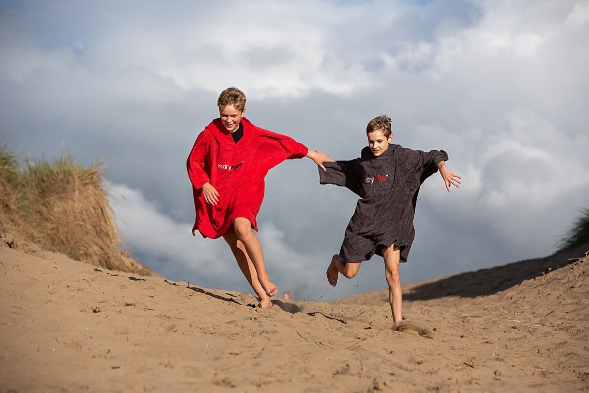 Kids Organic Towel dryrobe® - Red