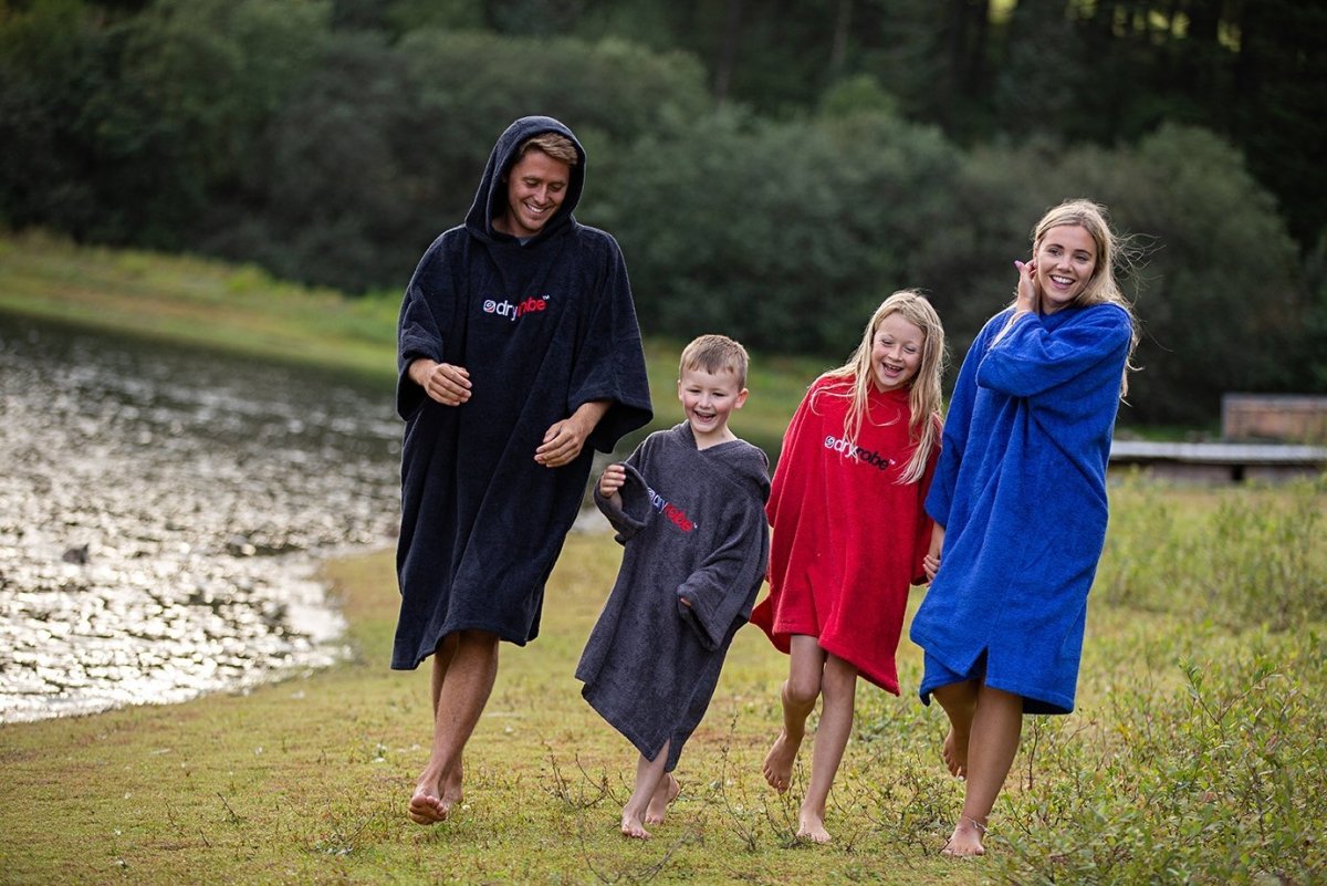 Kids Organic Towel dryrobe® - Slate Grey