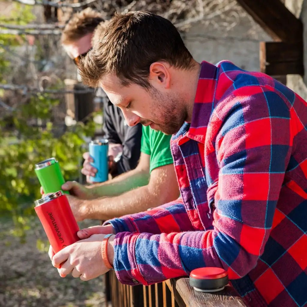 LIFEVENTURE THERMAL MUG - MATT CORAL - Atlantic Kayaks & Leisure