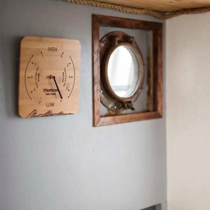 NORTHCORE WALL MOUNTED BAMBOO TIDE CLOCK - Atlantic Kayaks & Leisure