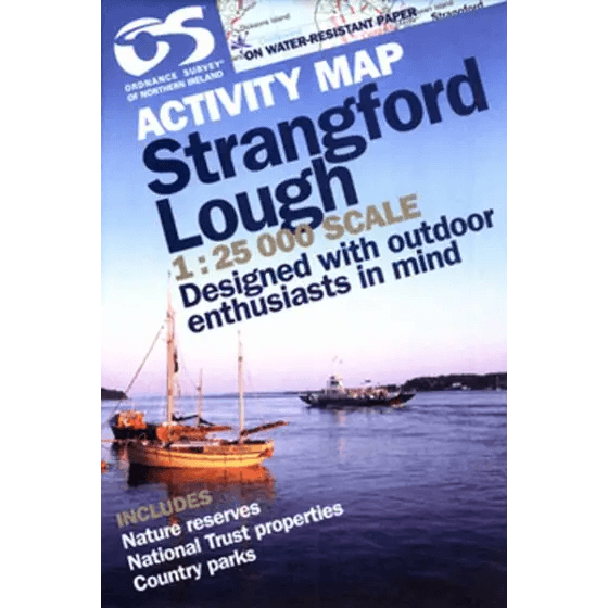 OS NORTHERN IRELAND ACTIVITY MAP - STRANGFORD - Atlantic Kayaks & Leisure