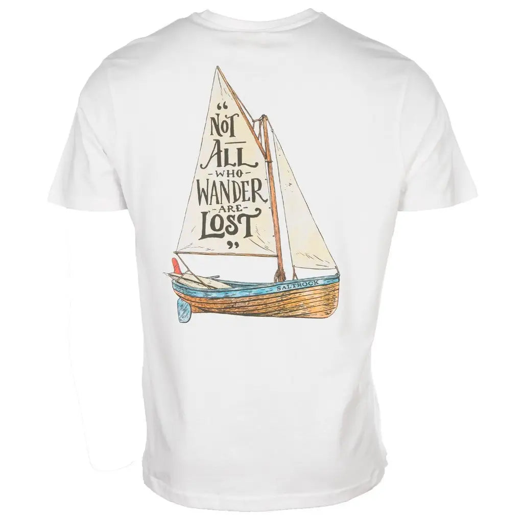 SALTROCK 'LOST SHIPS' MENS T-SHIRT - WHITE - Atlantic Kayaks & Leisure