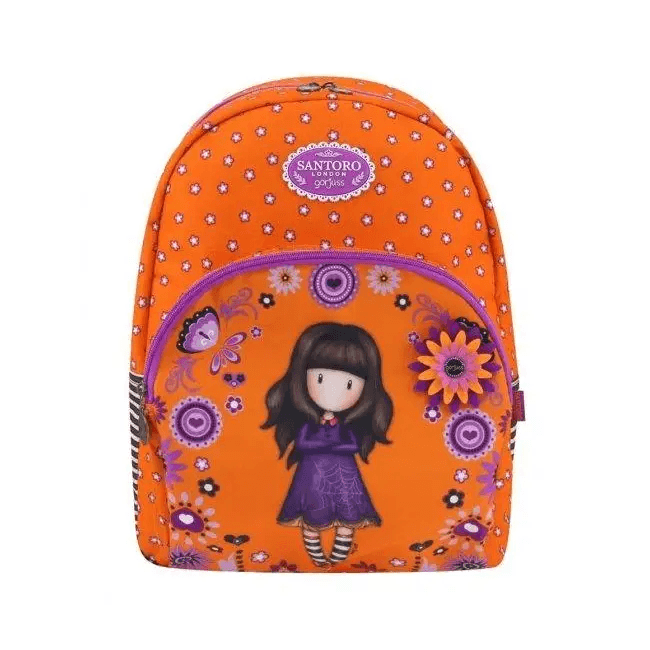 SANTORO GORJUSS FIESTA DOUBLE ZIP BACKPACK COBWEBS