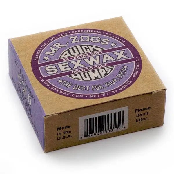 SEXWAX QUICK HUMPS SURF WAX - PURPLE (2X) - Atlantic Kayaks & Leisure