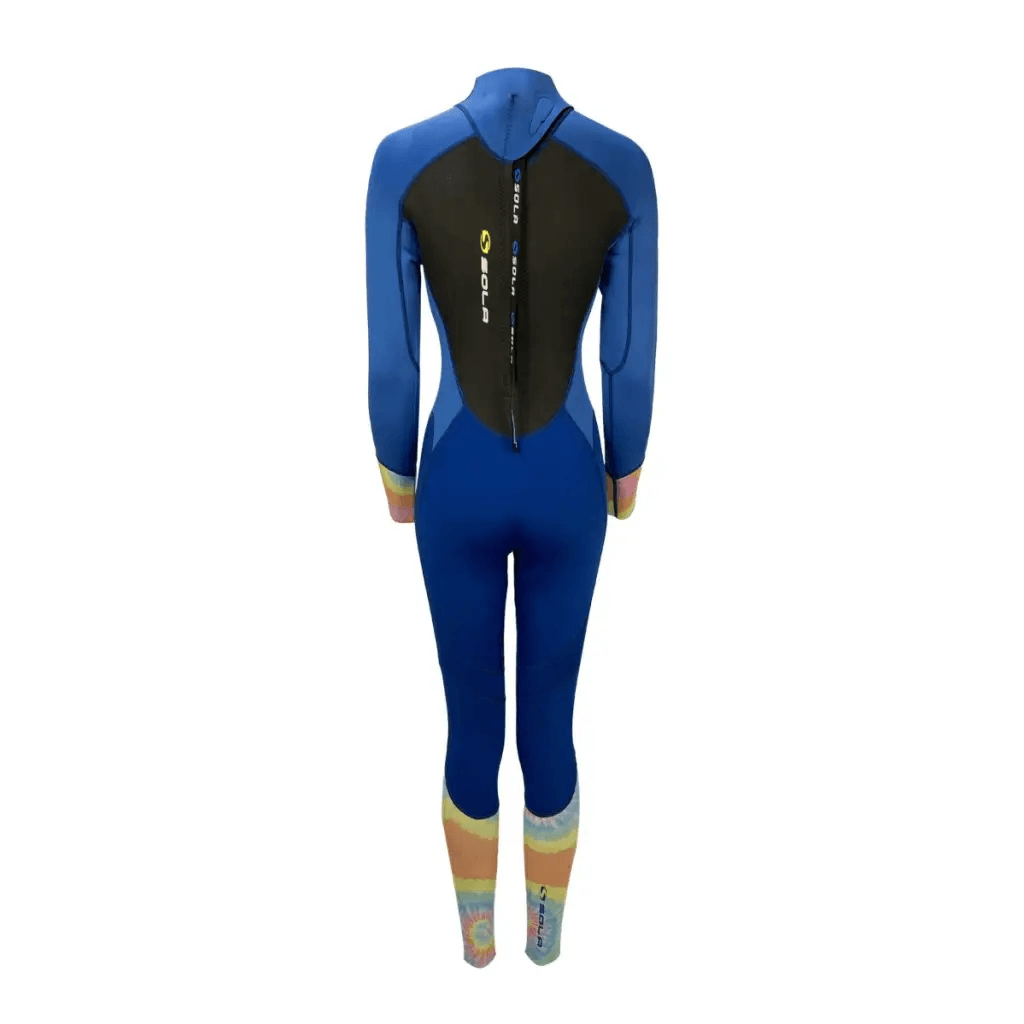 SOLA IGNITE LADIES 3/2 FULLSUIT - BLUE/TIE DYE - Atlantic Kayaks & Leisure