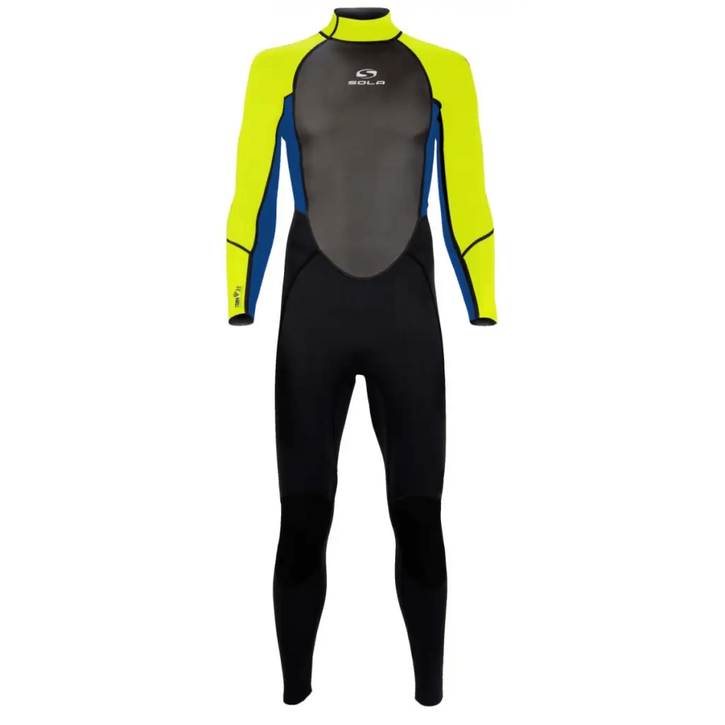 SOLA JUNIOR STORM 3/2 FULLSUIT - NAVY/LIME - Atlantic Kayaks & Leisure