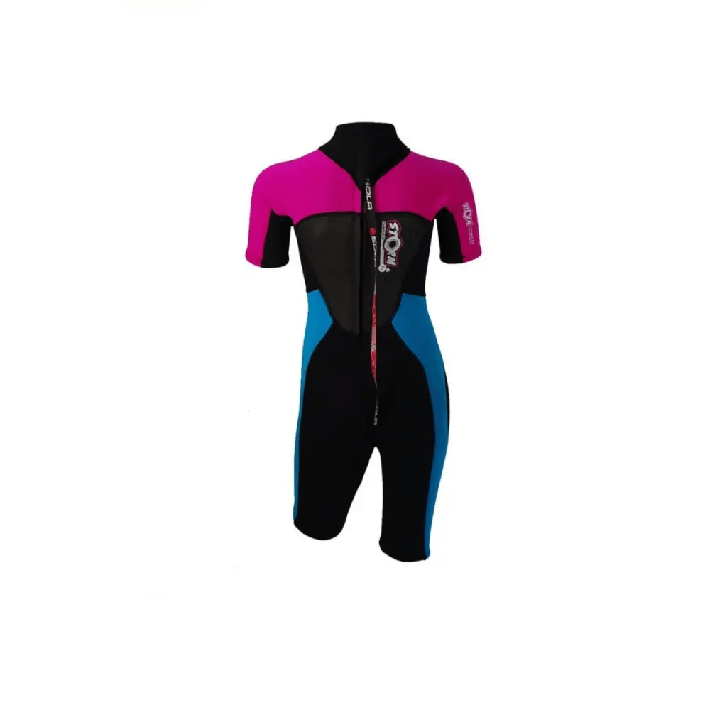 SOLA STORM KIDS 3/2 SHORTIE - MAGENTA - Atlantic Kayaks & Leisure