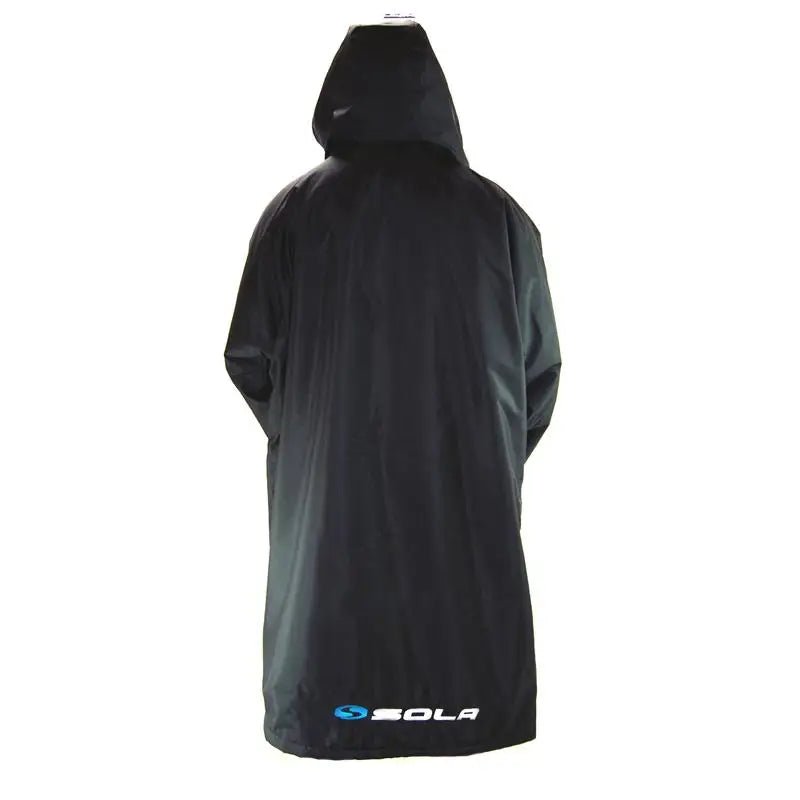 SOLA WATERPROOF CHANGING COAT / ROBE - BLACK - Atlantic Kayaks & Leisure