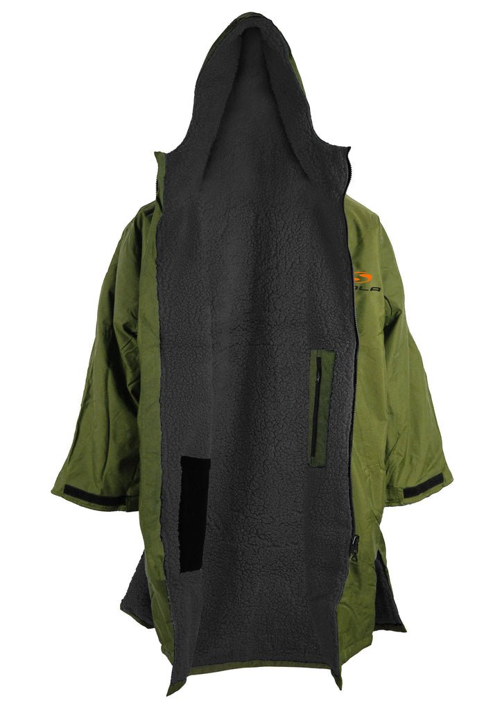 SOLA WATERPROOF CHANGING ROBE - KHAKI/BLACK