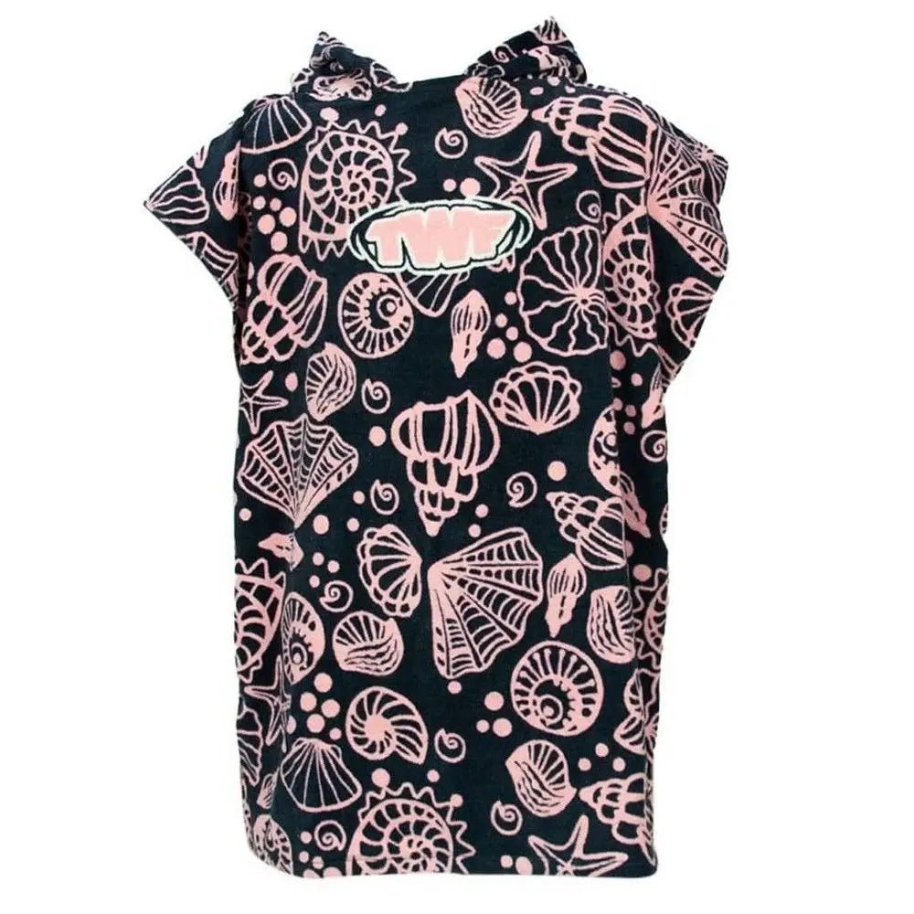 TWF KIDS TOWEL ROBE - PINK SHELLS - Atlantic Kayaks & Leisure