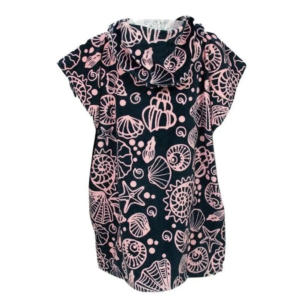 TWF KIDS TOWEL ROBE PINK SHELLS Atlantic Kayaks & Leisure