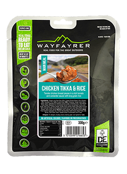 WAYFAYRER CHICKEN TIKKA & RICE 300G - Atlantic Kayaks & Leisure