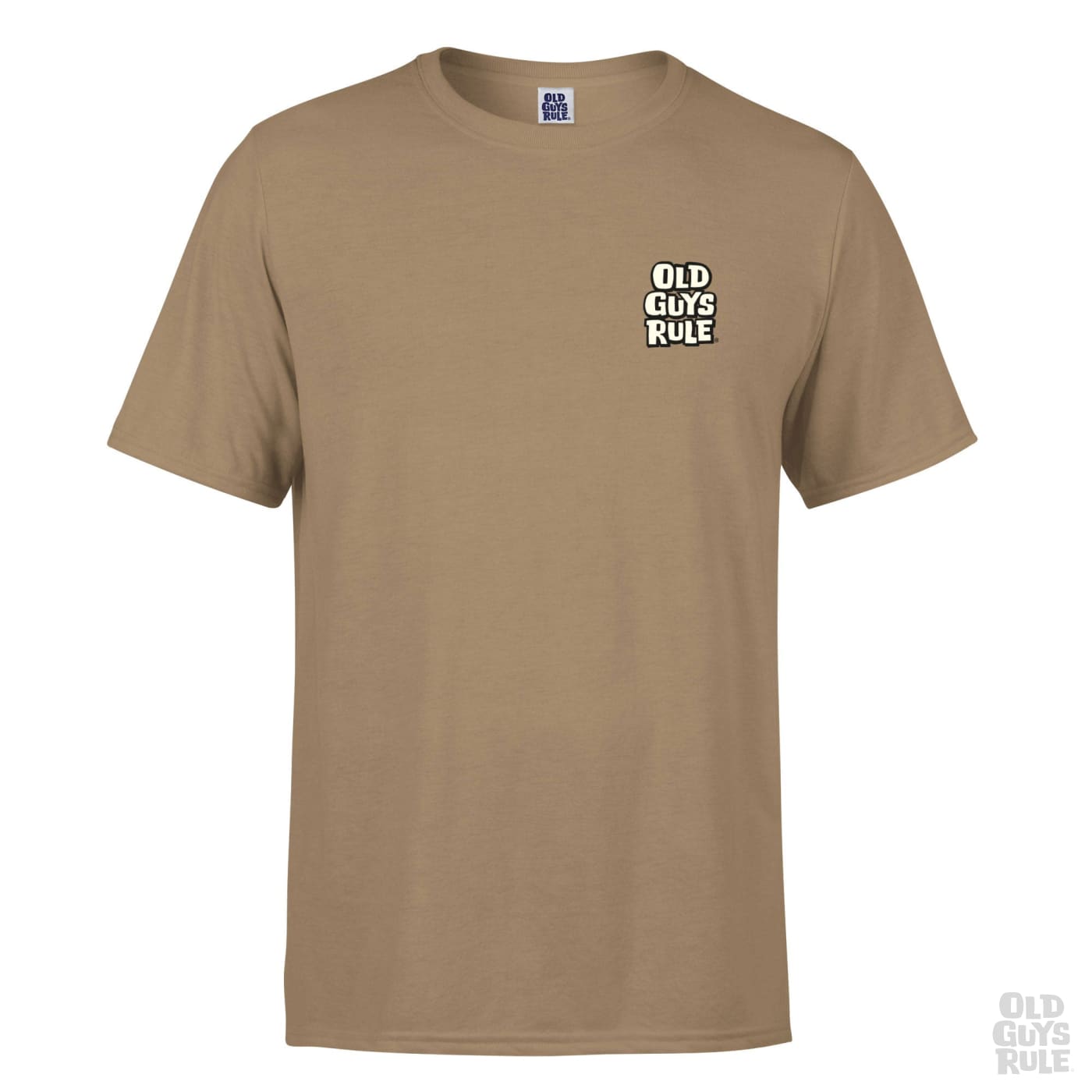 OLD GUYS RULE 'GOOD THINGS COME' T-SHIRT - TAN