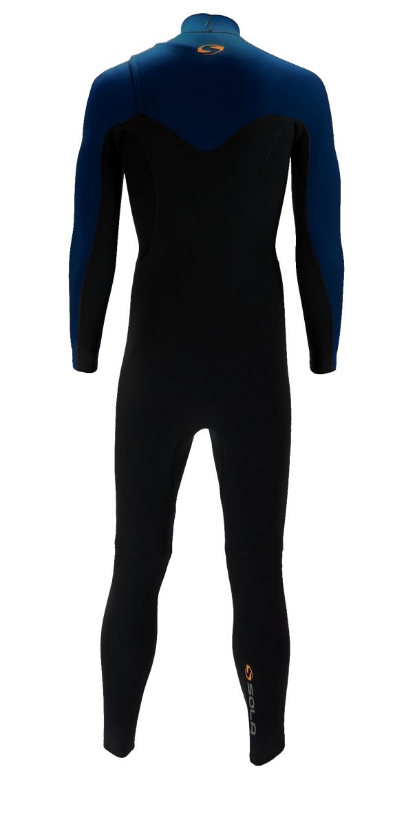 SOLA INFERNO MENS 5/4 WINTER FRONT ZIP FULLSUIT - BLUE/BLACK