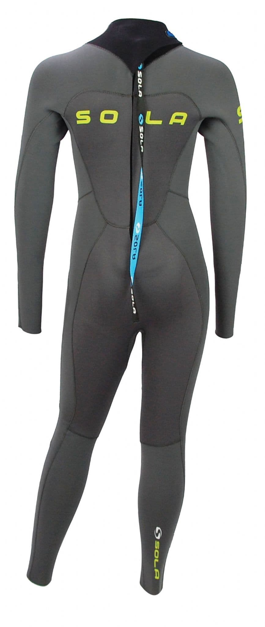 SOLA FIRE KIDS 5/4 FULLSUIT - ASPHALT/LIME