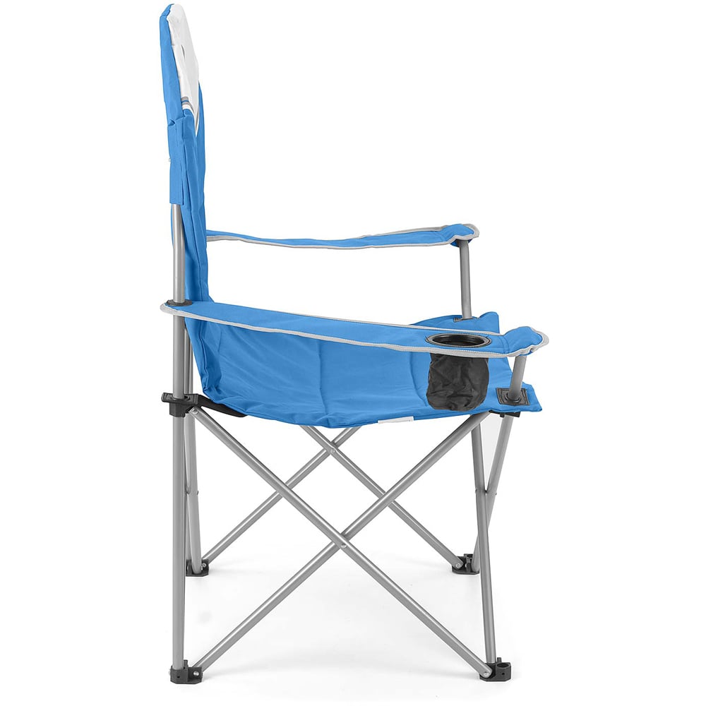 VW DELUXE PADDED FOLDING CAMP CHAIR - DOVE BLUE