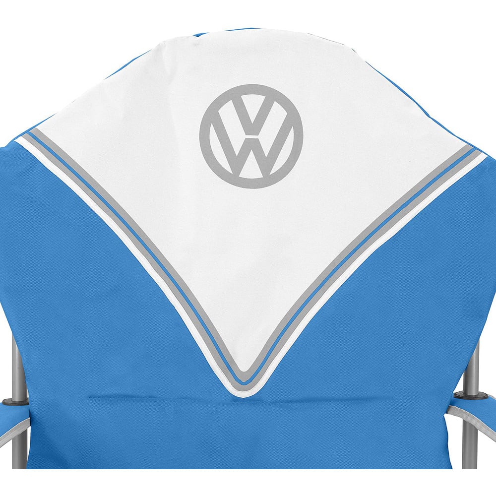 VW DELUXE PADDED FOLDING CAMP CHAIR - DOVE BLUE