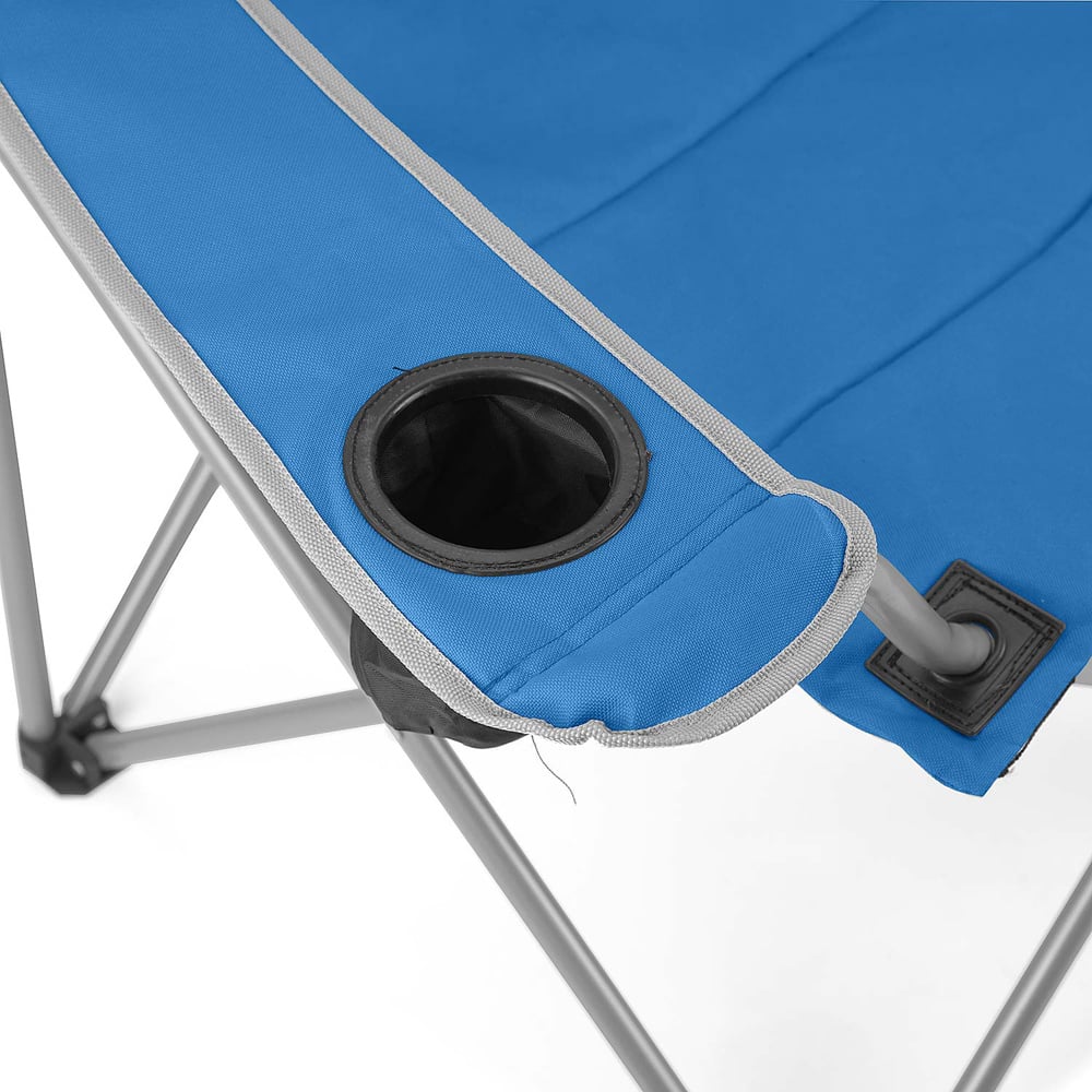 VW DELUXE PADDED FOLDING CAMP CHAIR - DOVE BLUE