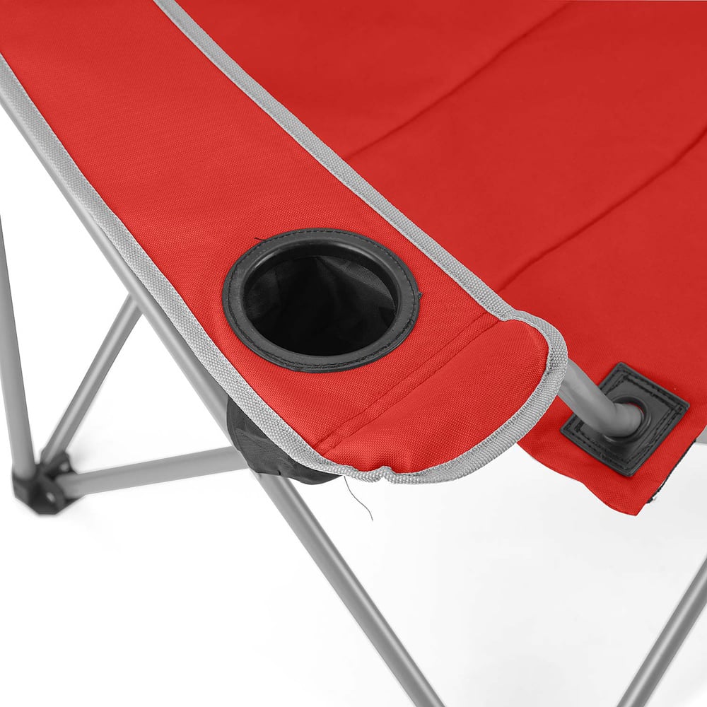 VW DELUXE PADDED FOLDING CAMP CHAIR - TITAN RED