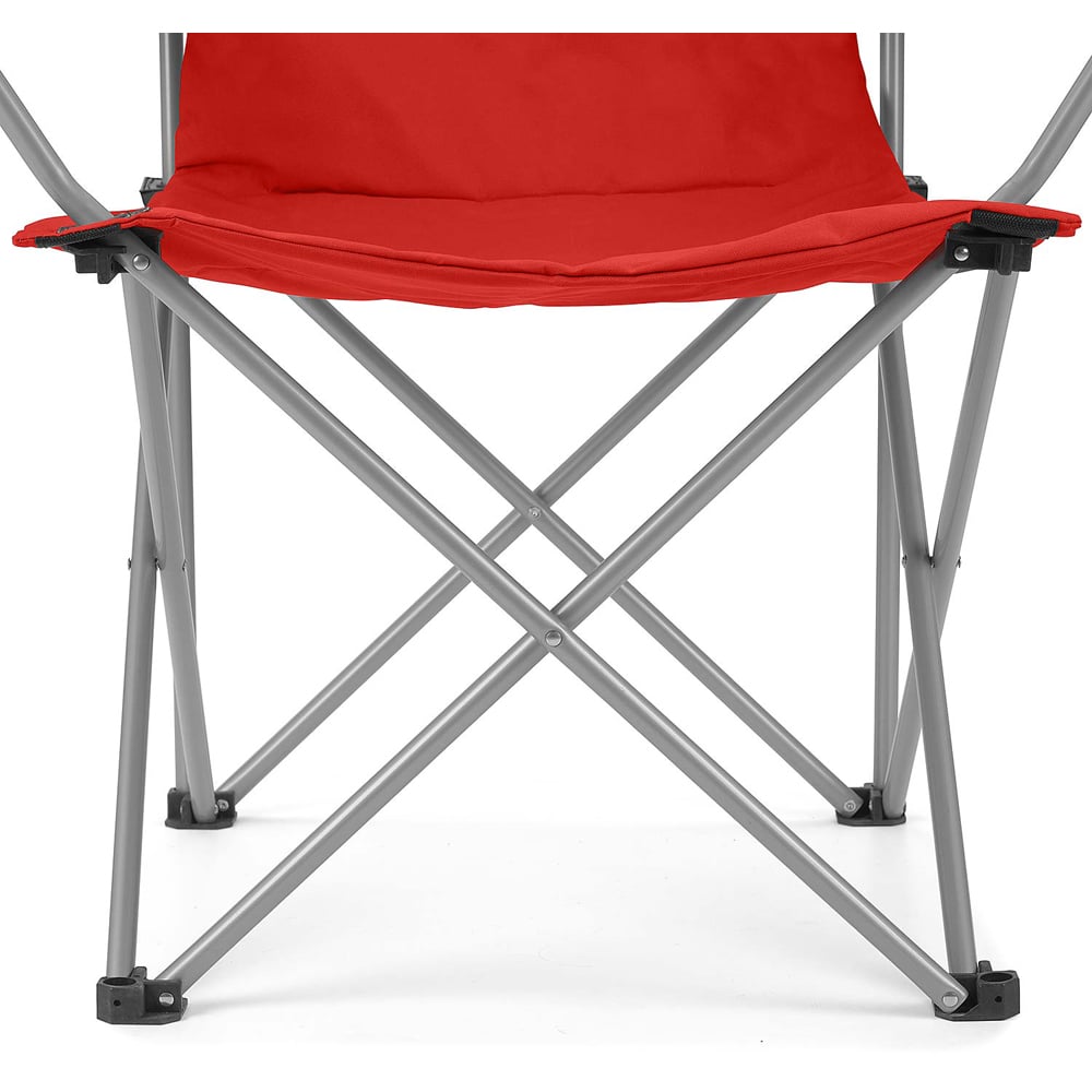 VW DELUXE PADDED FOLDING CAMP CHAIR - TITAN RED